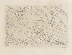 Mujer sentada en un interior de Henri Matisse