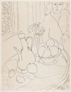 Mujer con bodegón de Henri Matisse