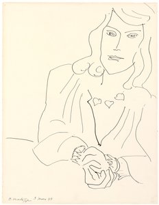 Cabeza de mujer con collar de Henri Matisse