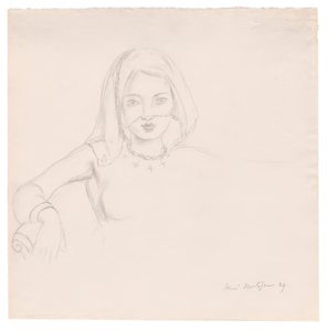 Mujer joven con velo de Henri Matisse