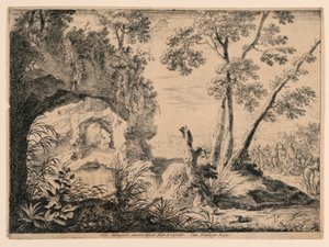 Juan el Bautista predicando en el desierto de Henri Mauperche