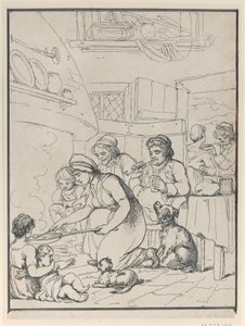 Campesinos, junto al fuego, 1799