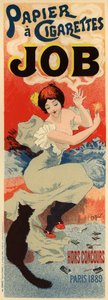 Póster publicitario para el papel de seda Job, c. 1900 de Henri Meunier