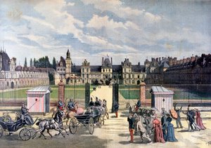 Llegada del presidente de la República, Château de Fontainebleau, 1892 de Henri Meyer