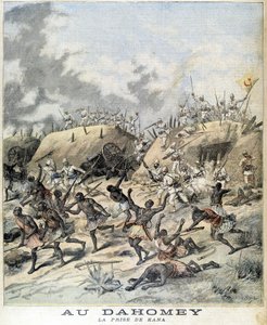 En Dahomey (ahora Benín), la captura de Kana - en "Le Petity Journal" del 19/11/1892 de Henri Meyer