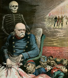 Retrato caricaturesco de Otto Von Bismarck