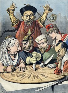 Caricatura del imperialismo chino