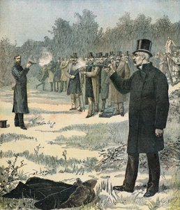 Duelo entre Georges Clemenceau y Paul Deroulede de Henri Meyer