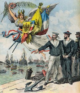 Entente Fraternelle entre Rusia y Francia de Henri Meyer