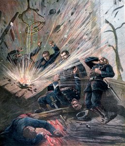 Explosión en la comisaría de la Rue des Bons-Enfants, París, 1892 de Henri Meyer