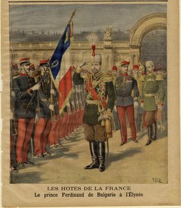 Ferdinand I de Bulgaria en el Palacio del Elíseo