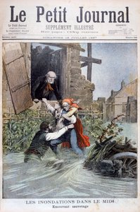 Inundaciones en el Midi, sur de Francia, 1897 de Henri Meyer