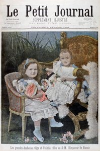 Grandes Duquesas Olga y Tatiana de Rusia, 1899