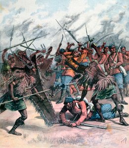 Insurrección en Manpur, India, 1891 de Henri Meyer