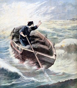 Perdido en el mar, 1891 de Henri Meyer
