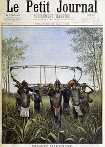 Misión Marchand: una sección del vapor Faidharbe en la sabana del altiplano central, yendo del Congo al Nilo