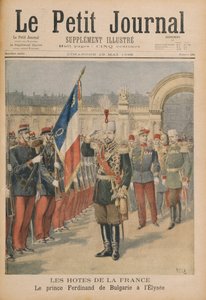 El Príncipe Fernando (1861-1948) de Bulgaria en el Palacio del Elíseo, ilustración de Le Petit Journal, 10 de mayo de 1896 de Henri Meyer