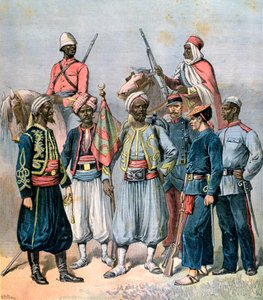 Las fuerzas coloniales francesas, 1891 de Henri Meyer
