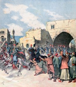 El cónsul francés llega a Belén durante las festividades navideñas, 1892 de Henri Meyer