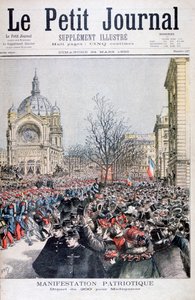 La partida de las tropas francesas a Madagascar, París, 1895 de Henri Meyer