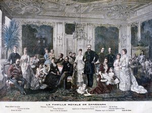 La familia real de Dinamarca, 1891