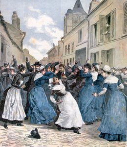 El traslado de los locos en Villejuif, París, 1891 de Henri Meyer