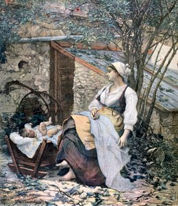 Joven madre, 1891 de Henri Meyer