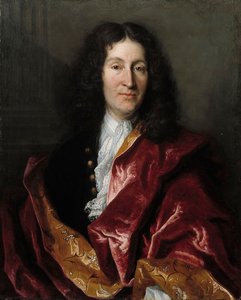 Retrato de Jean de La Fontaine 1621-1695, 1699 de Henri Millot