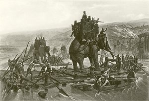 Aníbal cruzando el Ródano