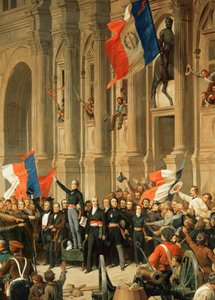Revolución de 1848: El poeta Alphonse de Lamartine rechaza la bandera roja de la extrema izquierda ...