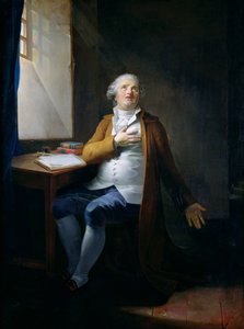 Luis XVI (1754-93) en el Templo, c.1795 de Henri Pierre Danloux