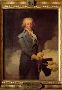 Retrato de Luis Enrique José de Borbón, noveno y último príncipe de Condé. Pintura de Henri Pierre Danloux de Henri Pierre Danloux