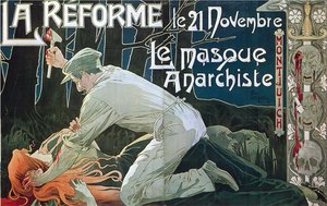La Reforma el 21 de noviembre, la máscara anarquista, 1897 de Henri Henri Antoine Théodore Livemont