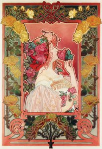 El Aroma de una Rosa, c.1890 de Henri Henri Antoine Théodore Livemont