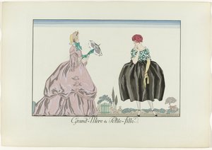 Abuela y nieta (título en el objeto)
Le Bonheur du Jour o Les Graces à la Mode (título de la serie)