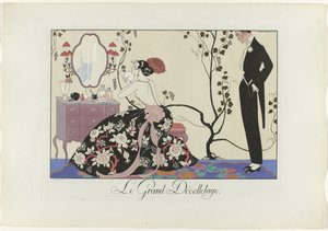 La alegría de vivir: Le Bonheur du Jour o Les Graces à la Mode
Le Grand Décolletage (título en el objeto)
Le Bonheur du Jour o Les Graces à la Mode (título de la serie) de Henri Reidel