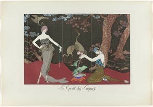 Le Bonheur du Jour o Les Graces à la Mode: Le Goût des Laques. (título en el objeto)
Le Bonheur du Jour o Les Graces à la Mode (título de la serie) de Henri Reidel