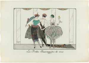 Les Belles Sauvagesses de 1920 (título en el objeto)
Le Bonheur du Jour o Les Graces à la Mode (título de la serie) de Henri Reidel
