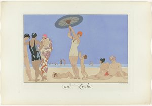 en el Lido (título en el objeto)
Le Bonheur du Jour o Les Graces à la Mode (título de la serie)