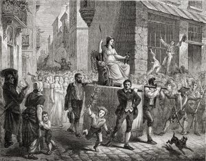 La procesión de la Diosa de la Razón, 10 de noviembre de 1793, de 