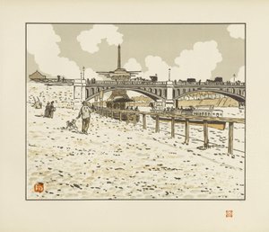 Desde el puente de Grenelle [Las treinta y seis vistas de la Torre Eiffel] de Henri Rivière