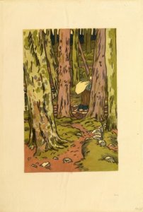 Lavadero bajo el bosque en Loguivy de Henri Rivière