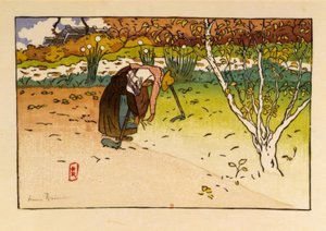 Huerto en la Ville-Hue (Saint-Briac) de Henri Rivière