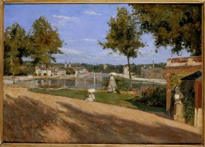 La terraza junto al Sena en Melun