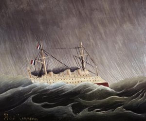 Barco en la tempestad de Henri Rousseau