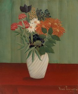 Ramo de Flores con China Asters y Tokyos de Henri Rousseau