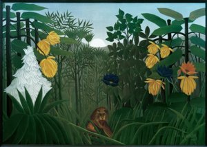 La comida del león de Henri Rousseau
