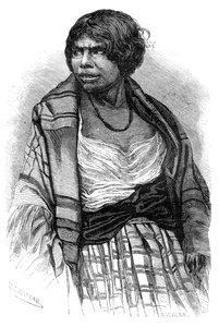 Mujer Mikmaq, Cabo Bretón, Nueva Escocia, Canadá, siglo XIX de Henri Rousseau