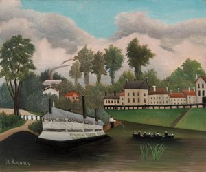 El barco de lavandería de Pont de Charenton de Henri Rousseau