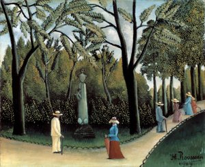 Los jardines de Luxemburgo, Monumento a Chopin de Henri Rousseau